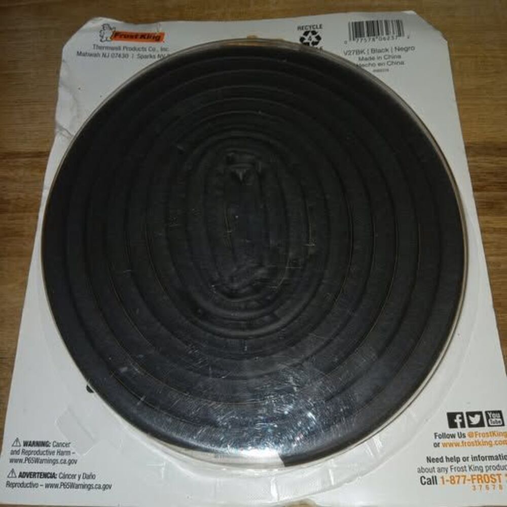 Frost King Cellular Rubber Self-Stick Weather Stripping Tape 9/16 X 5/16 X 10